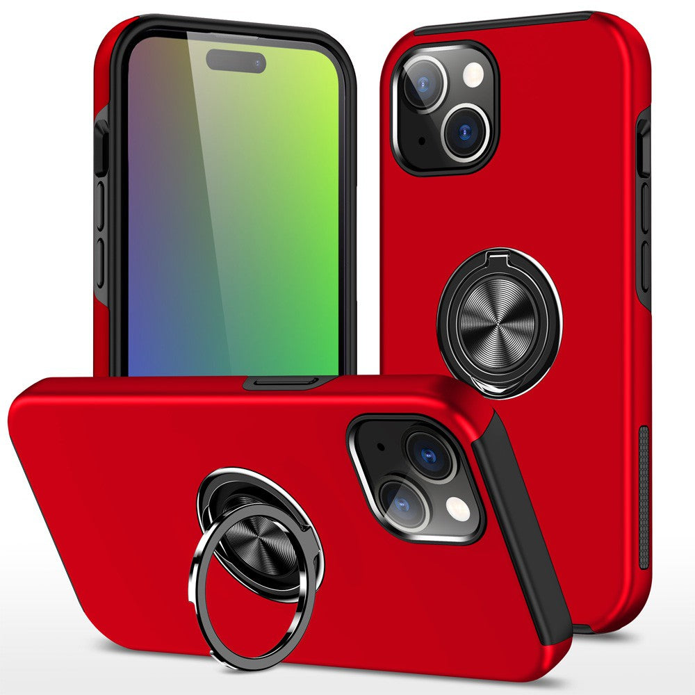 Magnetic Ring Holder Shockproof Cover Case for iPhone 14 Plus/ 15 Plus