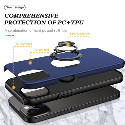 Magnetic Ring Holder Shockproof Cover Case for iPhone 14 Plus/ 15 Plus
