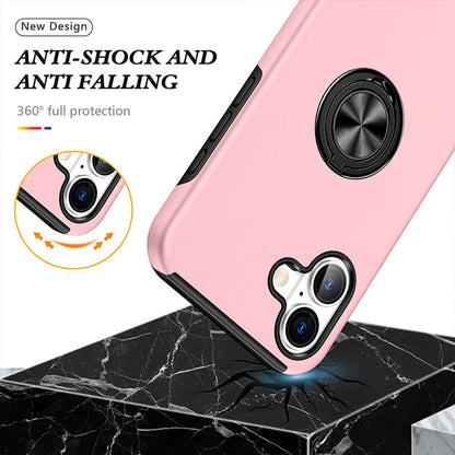 Magnetic Ring Holder Shockproof Cover Case for iPhone 16