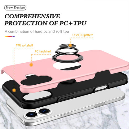 Magnetic Ring Holder Shockproof Cover Case for iPhone 16