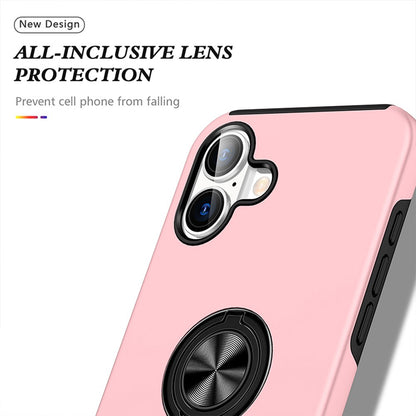Magnetic Ring Holder Shockproof Cover Case for iPhone 16