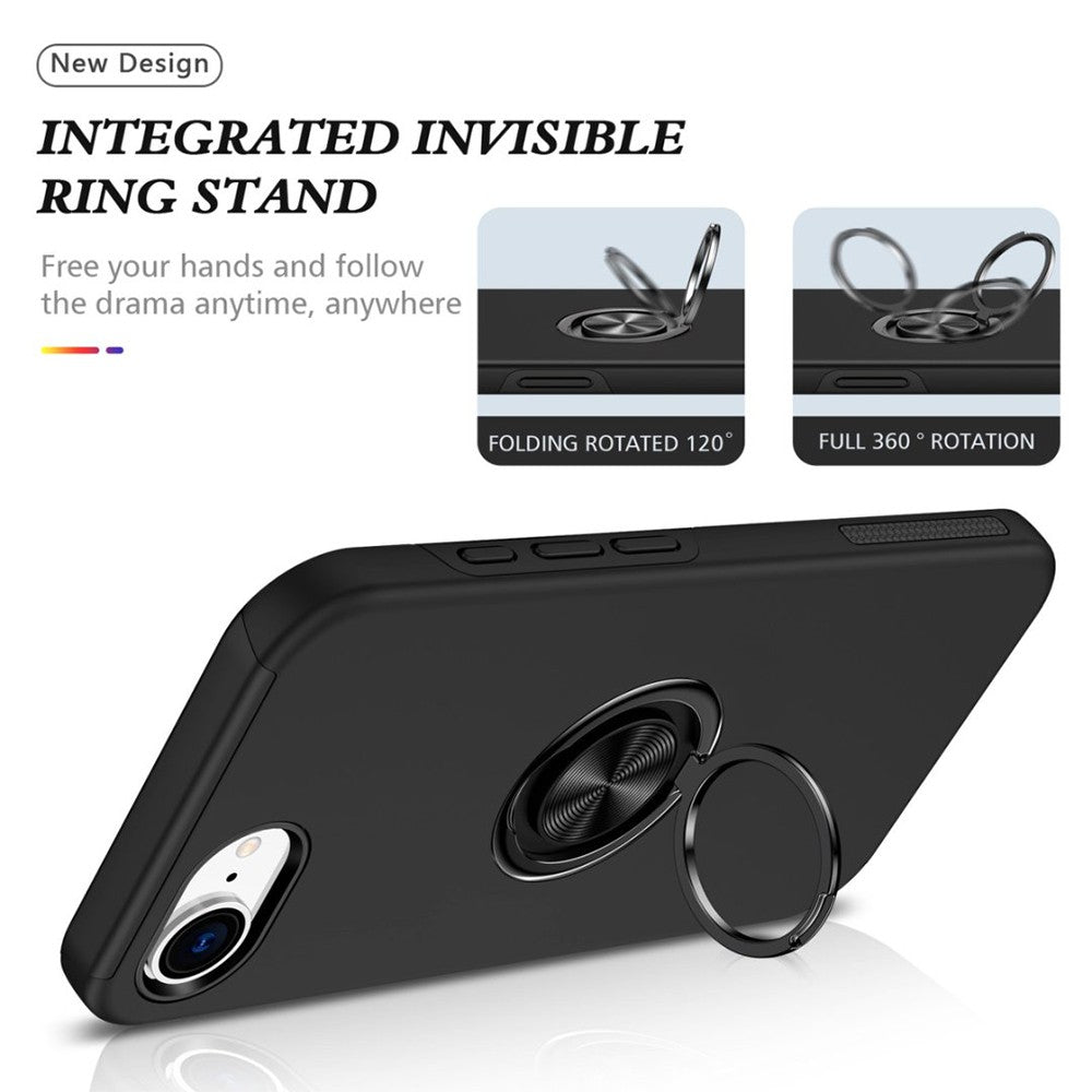 Magnetic Ring Holder Shockproof Cover Case for iPhone 16E