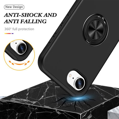 Magnetic Ring Holder Shockproof Cover Case for iPhone 16E