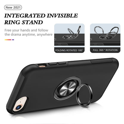 Magnetic Ring Holder Shockproof Cover Case for iPhone 6 / 6S / 7 / 8 / SE (2020) / SE (2022)
