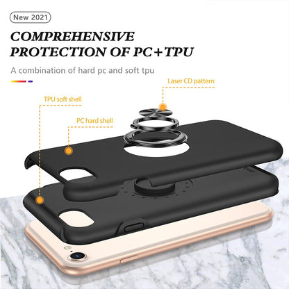 Magnetic Ring Holder Shockproof Cover Case for iPhone 6 / 6S / 7 / 8 / SE (2020) / SE (2022)
