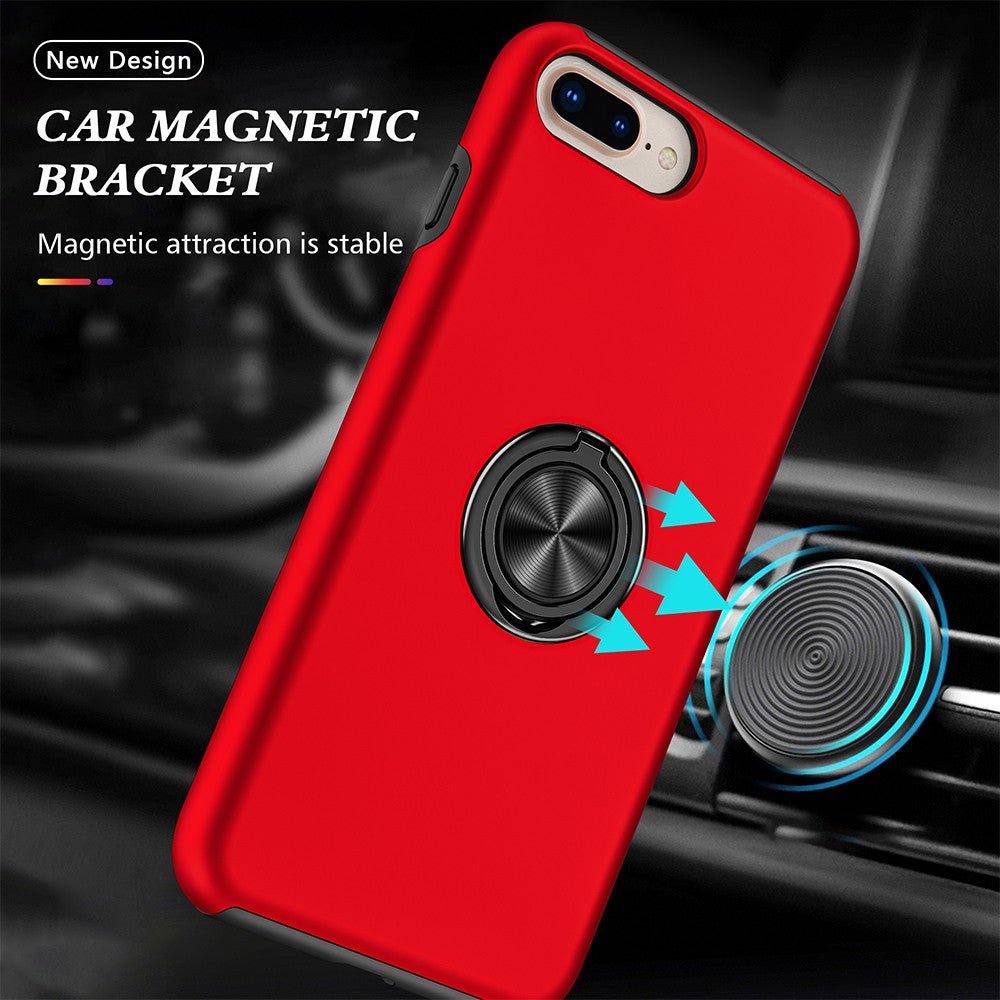 Magnetic Ring Holder Shockproof Cover Case for iPhone 6 Plus / 6S Plus / 7 Plus / 8 Plus