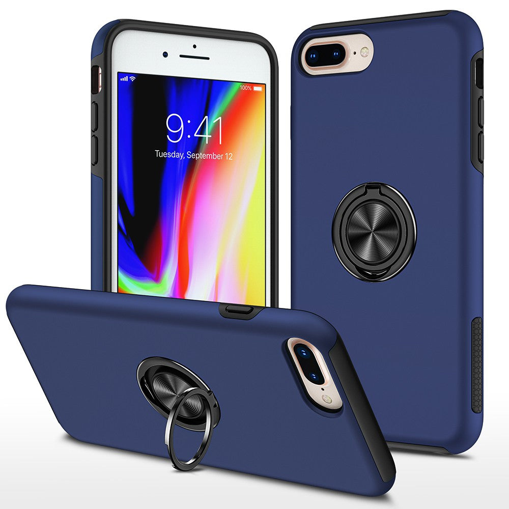 Magnetic Ring Holder Shockproof Cover Case for iPhone 6 Plus / 6S Plus / 7 Plus / 8 Plus