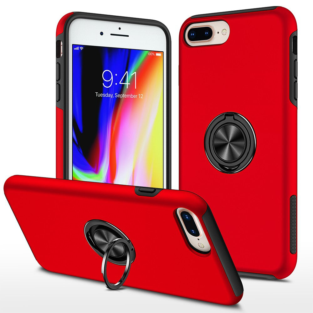 Magnetic Ring Holder Shockproof Cover Case for iPhone 6 Plus / 6S Plus / 7 Plus / 8 Plus