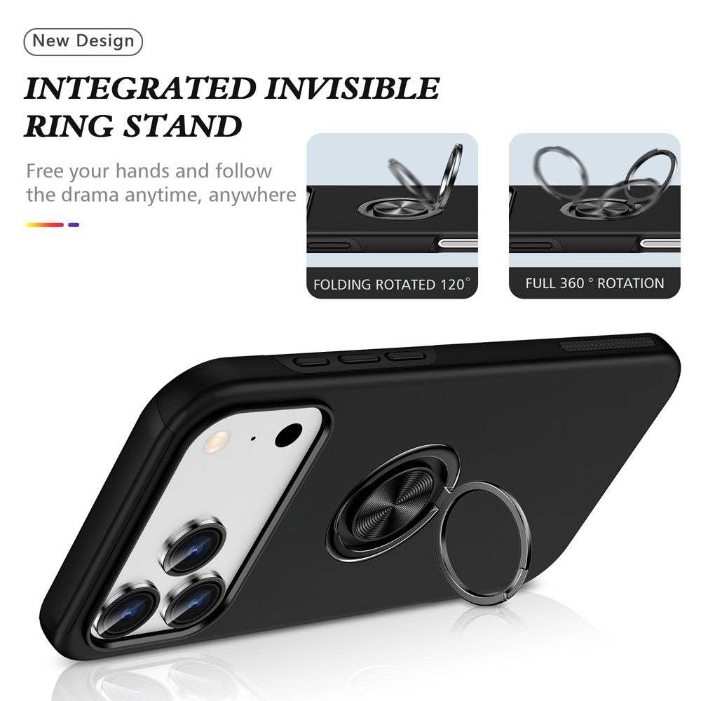 Magnetic Ring Holder Shockproof Cover Case for iPhone 17 Pro Max