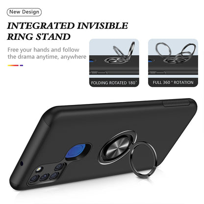 Magnetic Ring Holder Shockproof Cover Case for Samsung Galaxy A21S