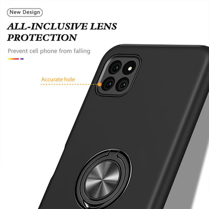 Magnetic Ring Holder Shockproof Cover Case for Samsung Galaxy A22 5G