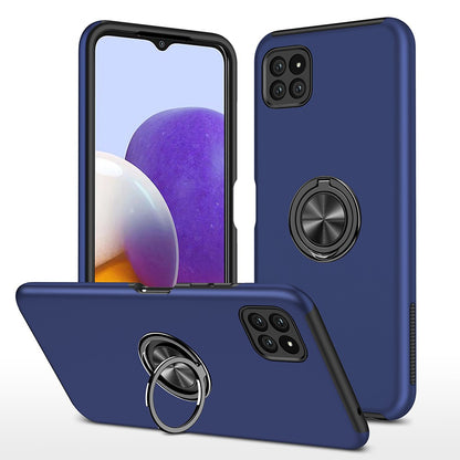 Magnetic Ring Holder Shockproof Cover Case for Samsung Galaxy A22 5G