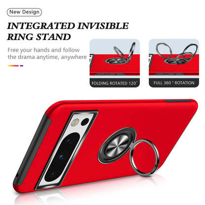 Magnetic Ring Holder Shockproof Cover Case for Google Pixel 8A
