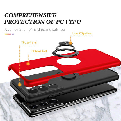 Magnetic Ring Holder Shockproof Cover Case for Samsung Galaxy S21 Ultra
