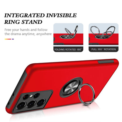Magnetic Ring Holder Shockproof Cover Case for Samsung Galaxy S21 Ultra