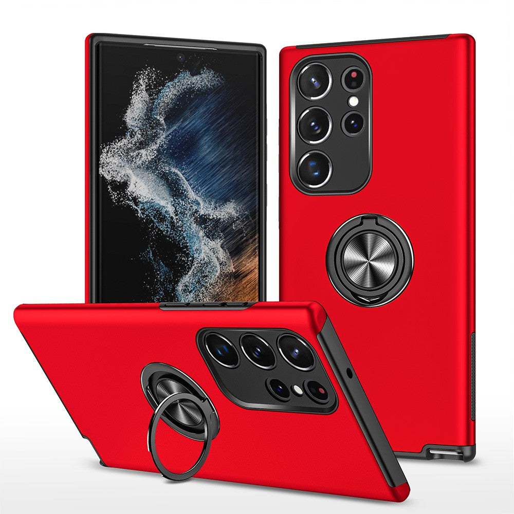 Magnetic Ring Holder Shockproof Cover Case for Samsung Galaxy S24 Ultra