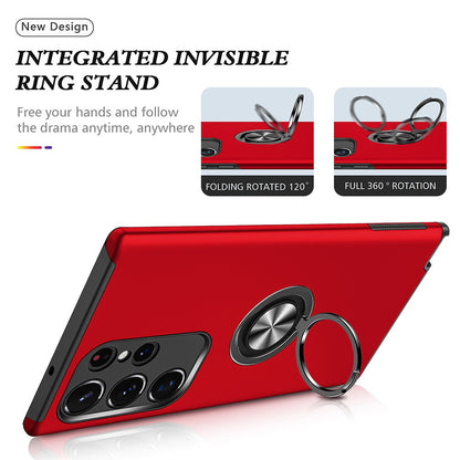 Magnetic Ring Holder Shockproof Cover Case for Samsung Galaxy S25 Ultra