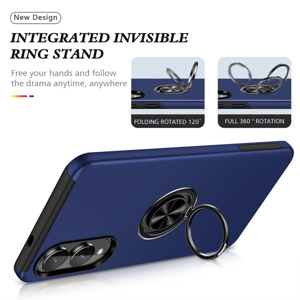 Magnetic Ring Holder Shockproof Cover Case for Samsung Galaxy S25 Edge