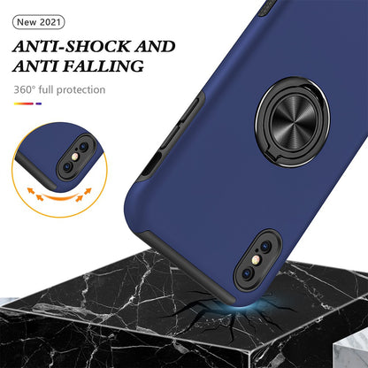 Magnetic Ring Holder Shockproof Cover Case for iPhone X/XS