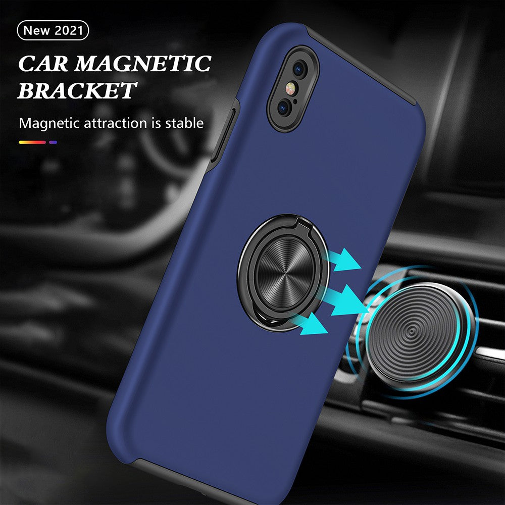 Magnetic Ring Holder Shockproof Cover Case for iPhone X/XS