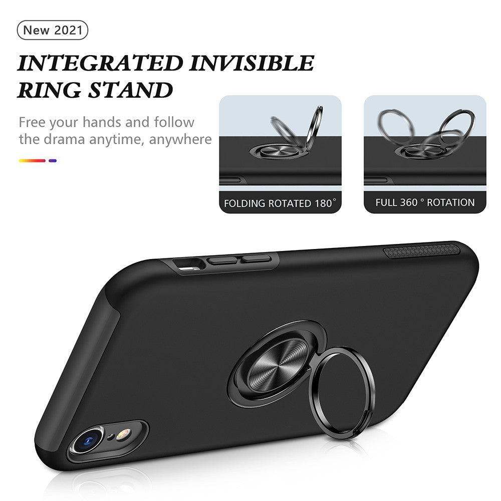 Magnetic Ring Holder Shockproof Cover Case for iPhone XR