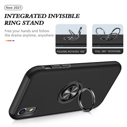 Magnetic Ring Holder Shockproof Cover Case for iPhone XR