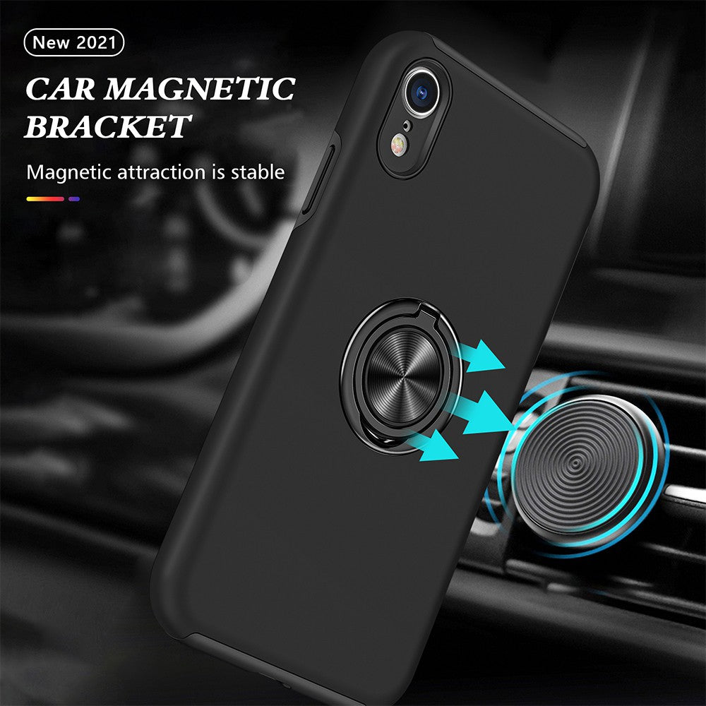 Magnetic Ring Holder Shockproof Cover Case for iPhone XR