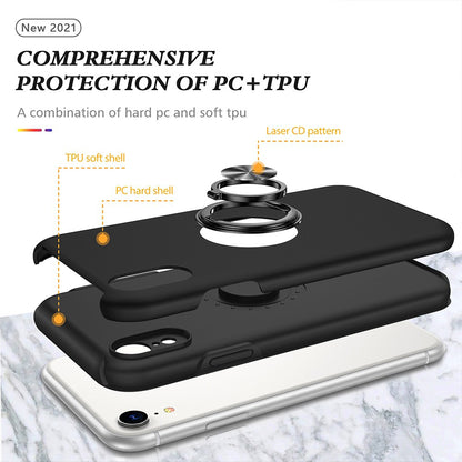 Magnetic Ring Holder Shockproof Cover Case for iPhone XR