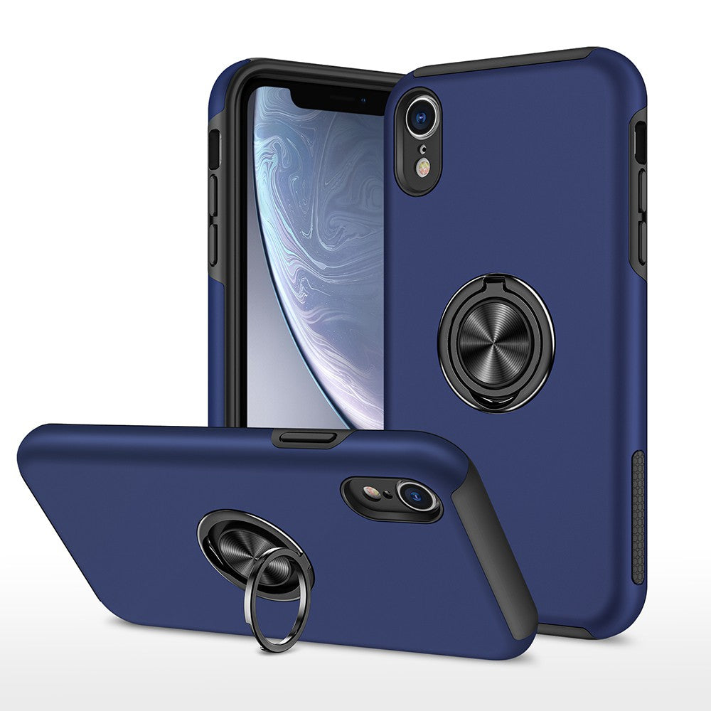 Magnetic Ring Holder Shockproof Cover Case for iPhone XR