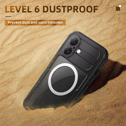 Redpepper Dot+ IP68 Waterproof Case with Magnetic Ring for iPhone 16 Magsafe