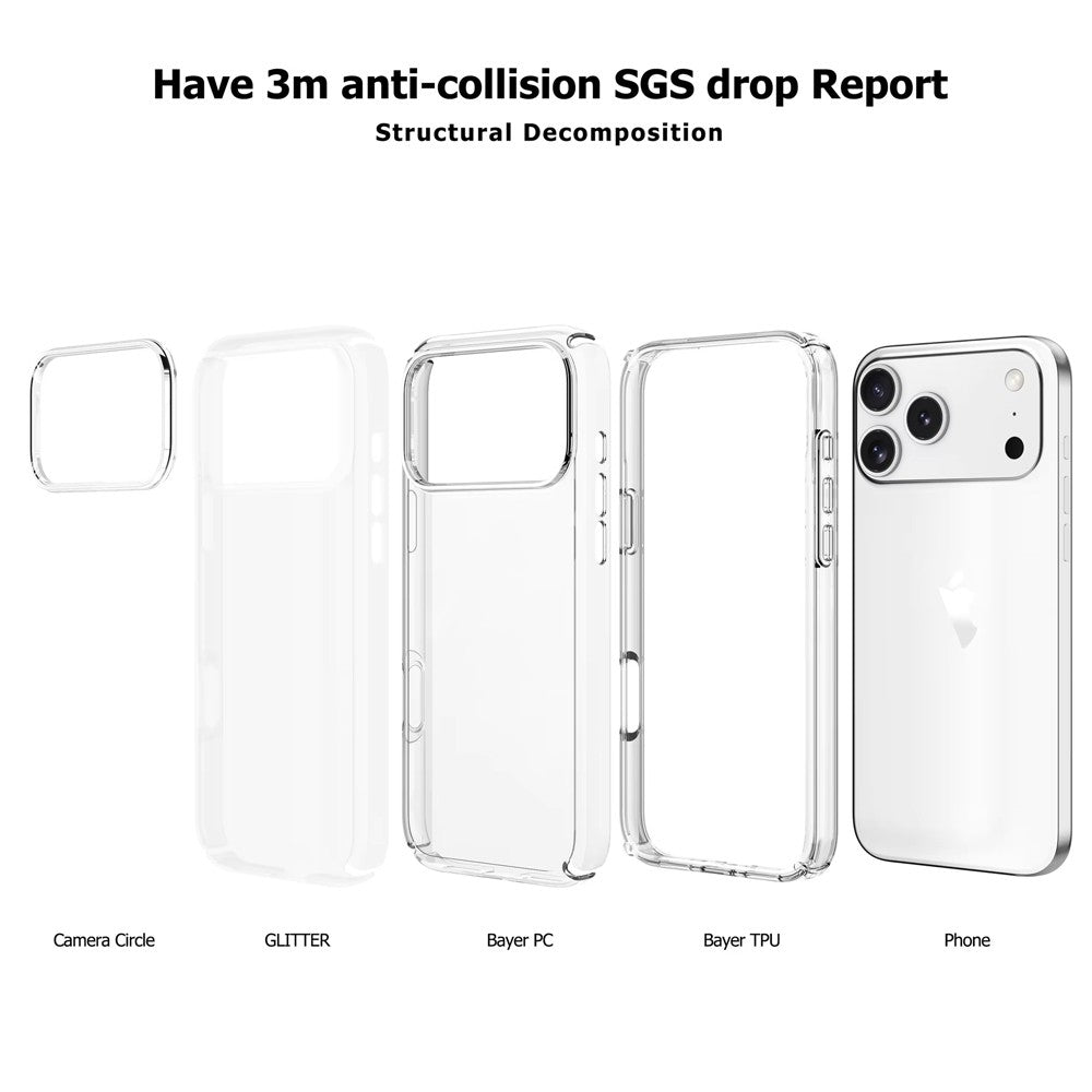 Shockproof Clear Protective Case for iPhone 17 Pro Max