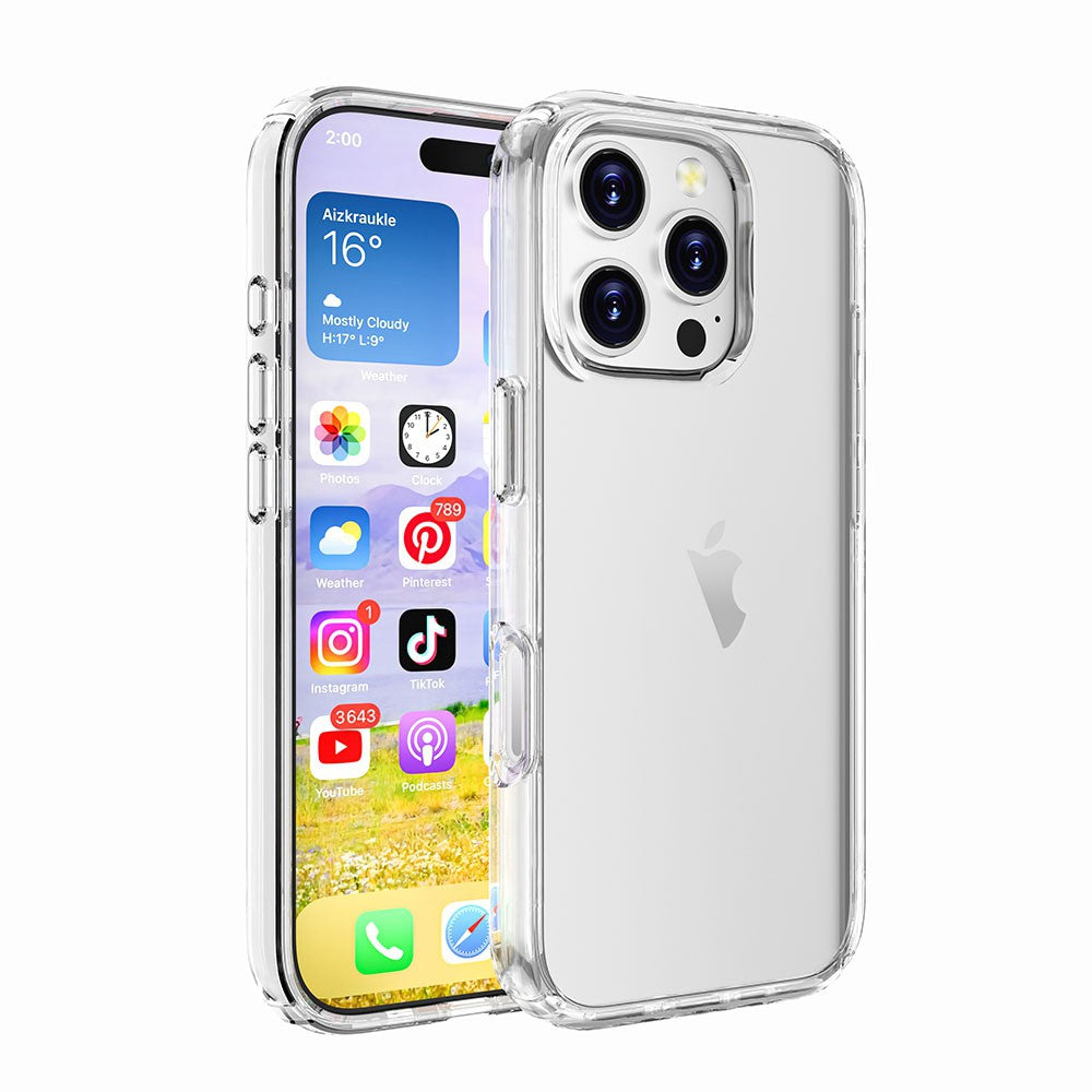 Shockproof Clear Protective Case for iPhone 16