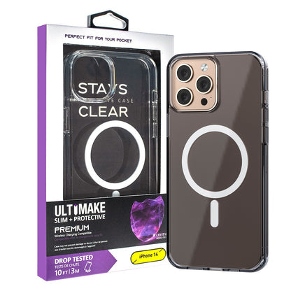 Ultimake Shockproof Transparent Magsafe Cover Case for iPhone 13 / 14