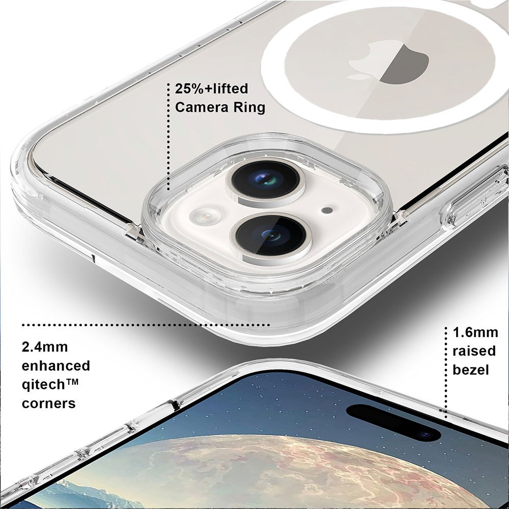 Shockproof Clear Magsafe Case for iPhone 15