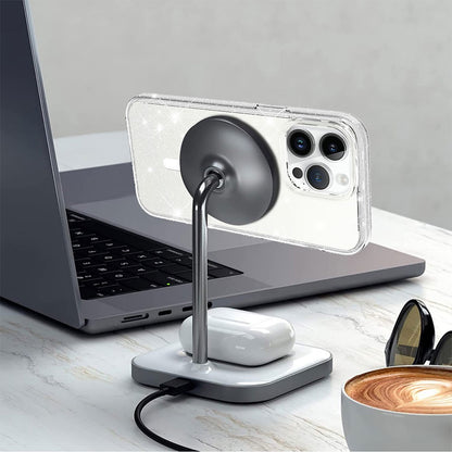 Glitter Shockproof Magsafe Case for iPhone 14 Plus/ 15 Plus - Shiny Clear