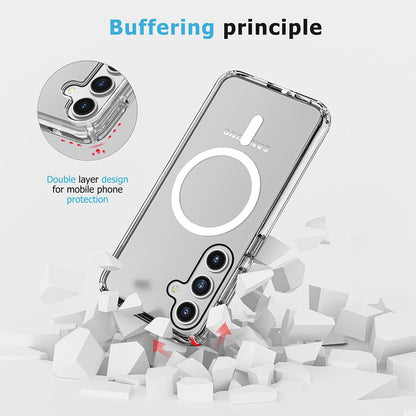 UTIA Shockproof Transparent Magsafe Cover Case for Samsung Galaxy S24 / S25-Transparent