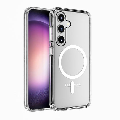 UTIA Shockproof Transparent Magsafe Cover Case for Samsung Galaxy S24 Plus / S25 Plus-Transparent