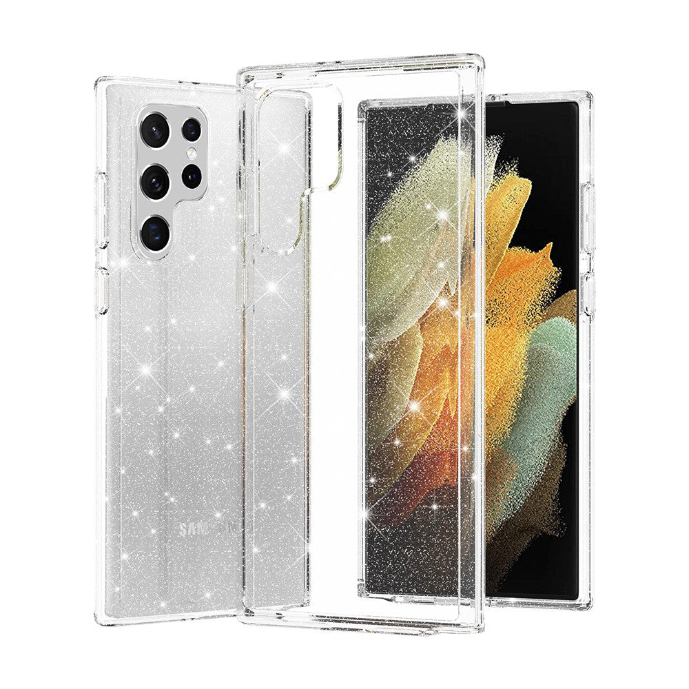 Ultimake Glitter Shockproof Case Cover for Samsung Galaxy S22 Ultra